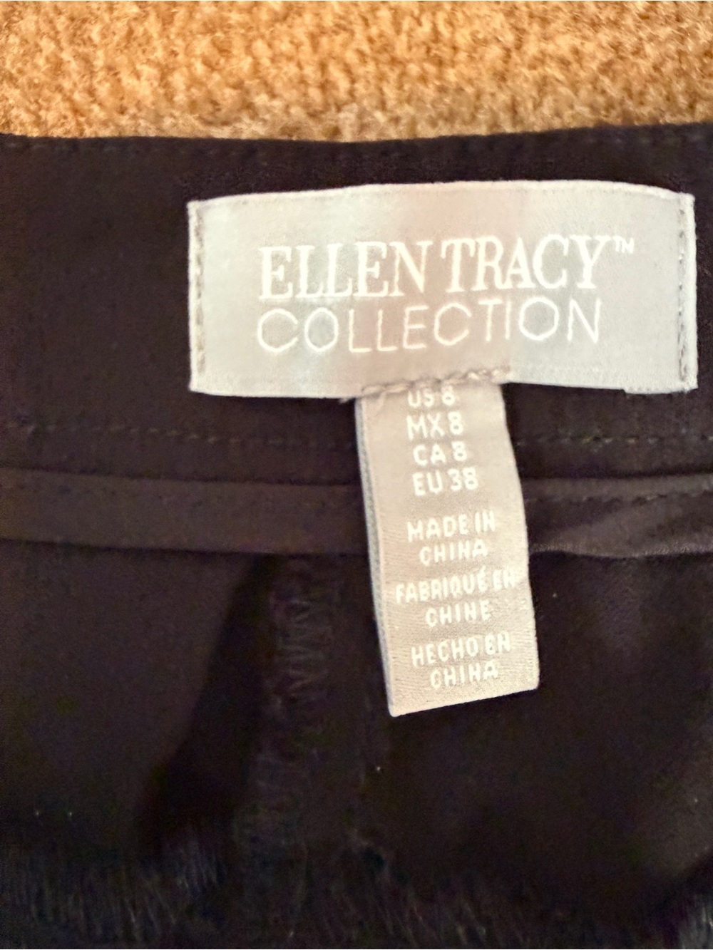 Ellen Tracy Tailored Black Ankle Pants size 8 - Picture 6 of 7